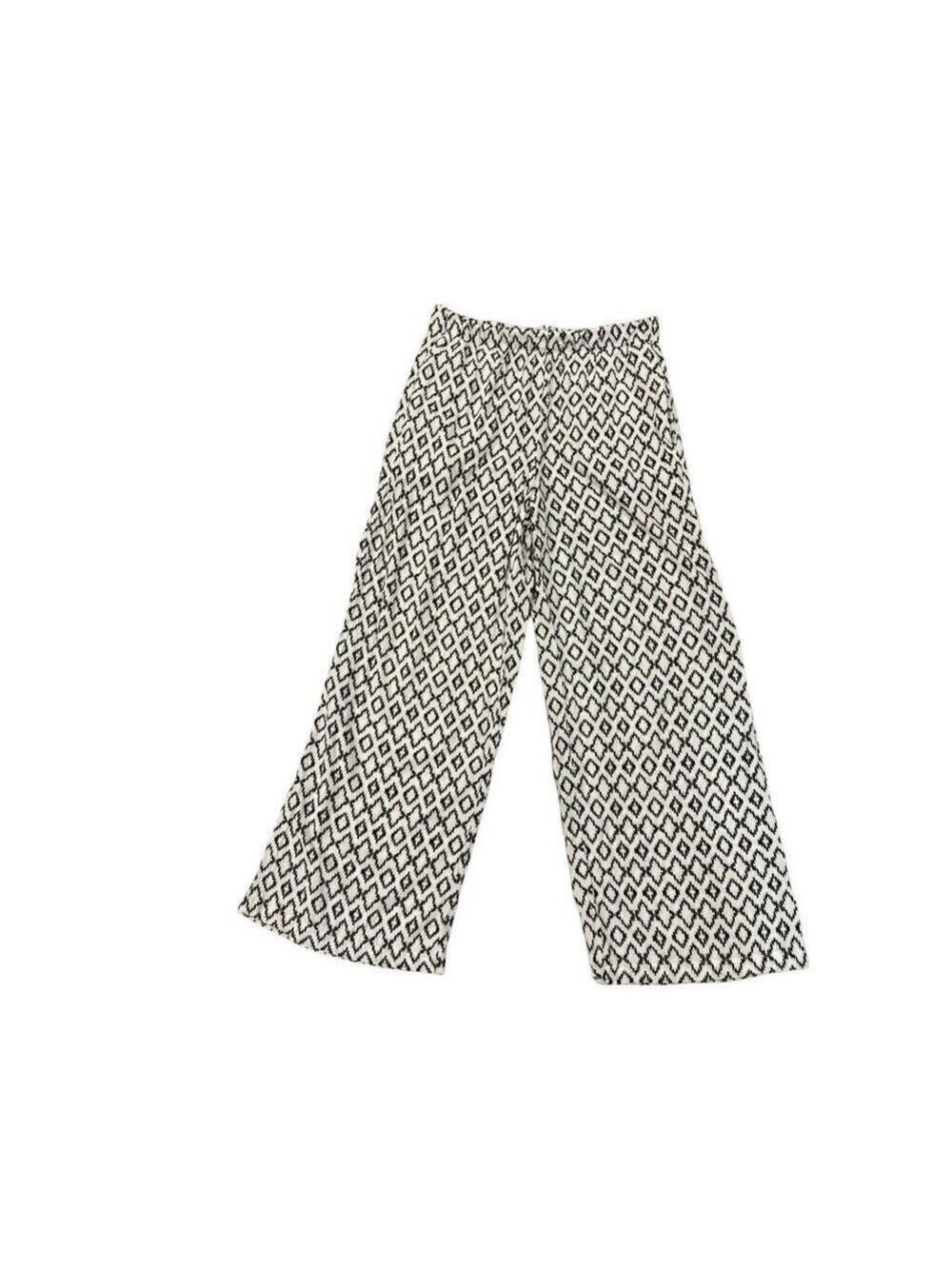 Banana Republic WIde Leg Geometric Print Pants Sz Medium